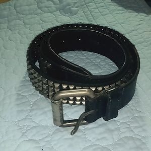 American eagle size 34 black studded men's leather belt
